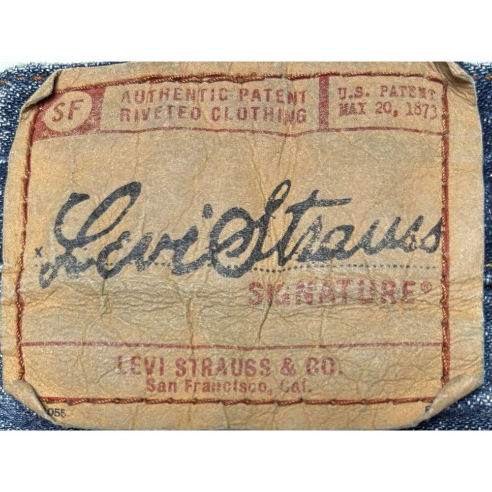 Men's Signature Levi Strauss Straight Fit Jeans 40x26 Short Length